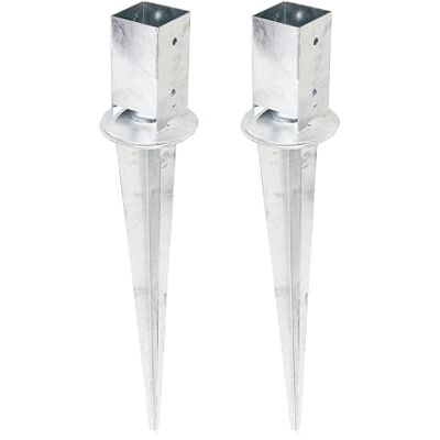 Alberts GAH- 208103 Boccola per pali quadrati in legno, con vaso regolabile, 71 x 71 mm, lunghezza totale 750 mm, set da 2 pezzi Alberts GAH- 208103 Boccola per pali quadrati in legno, con vaso regolabile, 71 x 71 mm, lunghezza totale 750 mm, set da 2 pezzi