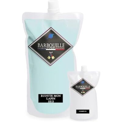 BARBOUILLE Bar-Resina Ascolta il mio coniglio! Resina epossidica Bi-Componenti Effetto Lucido Pittura Muro, Soffitto, Legname, Piastrelle e Metallo Lavandabile COV A+ Made in France - BARBOUILLE Bar-Resina Ascolta il mio coniglio! Resina epossidica Bi-Componenti Effetto Lucido Pittura Muro, Soffitto, Legname, Piastrelle e Metallo Lavandabile COV A+ Made in France -