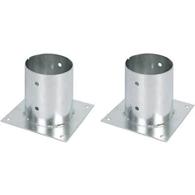 Alberts GAH- 211806 Manicotto avvitabile per pali in legno rotondo o quadrato, zincato a caldo, Ø 121 mm, set da 2 Alberts GAH- 211806 Manicotto avvitabile per pali in legno rotondo o quadrato, zincato a caldo, Ø 121 mm, set da 2