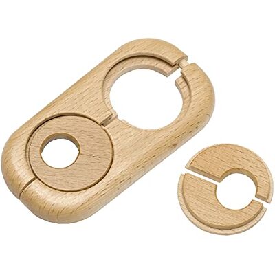 Haro Rosetta doppia in legno di faggio - Accessorio riscaldamento Haro Rosetta doppia in legno di faggio - Accessorio riscaldamento