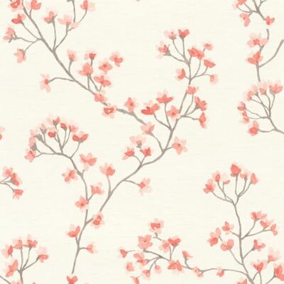 Rasch Carta da parati in tessuto non tessuto, motivo: fiori di ciliegio, acquerello, botanica, rosa, per un'atmosfera romantica, robusta e lavabile, 10,05 m x 0,53 m Rasch Carta da parati in tessuto non tessuto, motivo: fiori di ciliegio, acquerello, botanica, rosa, per un'atmosfera romantica, robusta e lavabile, 10,05 m x 0,53 m