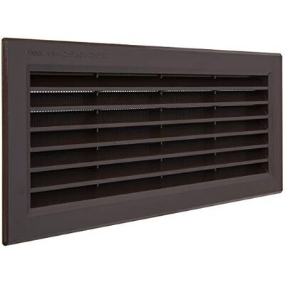 Griglia di ventilazione rettangolare in plastica - Rete antinsetti 315x136 mm Griglia di ventilazione rettangolare in plastica - Rete antinsetti 315x136 mm