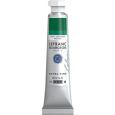 Lefranc Bourgeois Óleo Extra Fino – Tubo, alta calidad de Artista, Verde japones Medio, 20 ml Lefranc Bourgeois Óleo Extra Fino – Tubo, alta calidad de Artista, Verde japones Medio, 20 ml