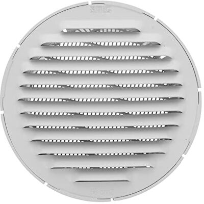 Amig Griglia ventilazione Griglia rotonda con zanzariera Ideale per aerazione interna Ø80 mm Alluminio Bianco Amig Griglia ventilazione Griglia rotonda con zanzariera Ideale per aerazione interna Ø80 mm Alluminio Bianco