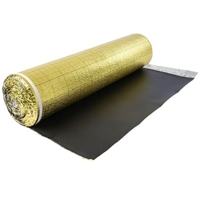 VEVOR Sottopavimento 18,6 m², Imbottitura per Pavimenti con Nastro Adesivo e Barriera al Vapore, Schiuma IXPE ad Alta Resistenza con PE Dorato, Isolamento Acustico Riduce Rumore, per Laminato e Legno VEVOR Sottopavimento 18,6 m², Imbottitura per Pavimenti con Nastro Adesivo e Barriera al Vapore, Schiuma IXPE ad Alta Resistenza con PE Dorato, Isolamento Acustico Riduce Rumore, per Laminato e Legno