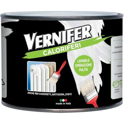 AREXONS 4906 VERNIFER Caloriferi, Bianco Satinato, Prodotto Verniciante 500 ml, Vernice a Smalto Pronta all'Uso, Per Caloriferi, Stipiti, Battiscopa, Cassonetti AREXONS 4906 VERNIFER Caloriferi, Bianco Satinato, Prodotto Verniciante 500 ml, Vernice a Smalto Pronta all'Uso, Per Caloriferi, Stipiti, Battiscopa, Cassonetti