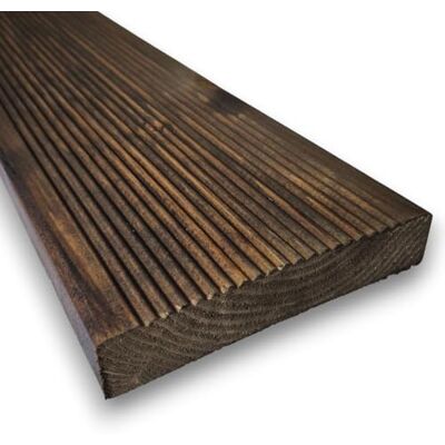 SUNWOOD Pavimento Decking Pino Massello Nordico 28x145 mm, da 300 cm Antiscivolo per Esterno Impregnante Olio Protettivo NOCE SUNWOOD Pavimento Decking Pino Massello Nordico 28x145 mm, da 300 cm Antiscivolo per Esterno Impregnante Olio Protettivo NOCE