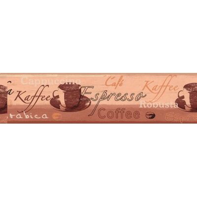 A.S. Création 6339-10 Bordo autoadesivo da muro, decorazione a tema caffè, colore: Marrone/Terracotta A.S. Création 6339-10 Bordo autoadesivo da muro, decorazione a tema caffè, colore: Marrone/Terracotta