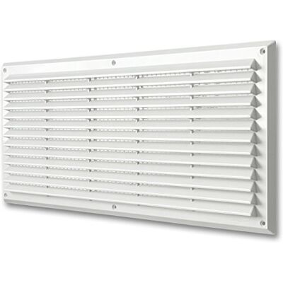 La Ventilazione Griglia Plastica Rettangolare da Sovrapporre, Bianco, 500x227 mm La Ventilazione Griglia Plastica Rettangolare da Sovrapporre, Bianco, 500x227 mm