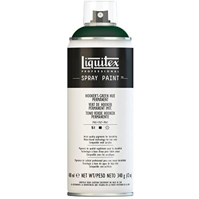 Liquitex Vernice Spray Professionale A Base D'acqua, Verde Di Hooker Permanente Imitazione, 400ml, 1 Pezzo Liquitex Vernice Spray Professionale A Base D'acqua, Verde Di Hooker Permanente Imitazione, 400ml, 1 Pezzo