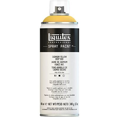 Liquitex Vernice Spray Professionale A Base D'acqua, Giallo Di Cadmio Scuro Imitazione, 400ml, 1 Pezzo Liquitex Vernice Spray Professionale A Base D'acqua, Giallo Di Cadmio Scuro Imitazione, 400ml, 1 Pezzo