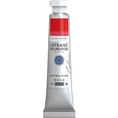 Lefranc Bourgeois Óleo Extra Fino – Tubo, alta calidad de Artista, Rojo Brillante Transparente, 20 ml Lefranc Bourgeois Óleo Extra Fino – Tubo, alta calidad de Artista, Rojo Brillante Transparente, 20 ml