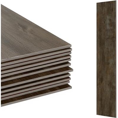 Relaxdays Pavimento PVC Autoadesivo 2,5 m² (18 pz), Effetto Legno, Piastrelle 91x15 cm Antiscivolo Relaxdays Pavimento PVC Autoadesivo 2,5 m² (18 pz), Effetto Legno, Piastrelle 91x15 cm Antiscivolo