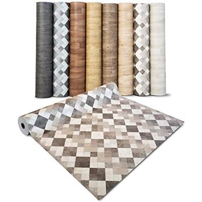 casa pura Pavimento PVC Rivestimento Pavimento Finto Legno, Parquet Copri Pavimento Vinilico a Rotolo, Su Misura 200x300 cm Mosaico sabbia casa pura Pavimento PVC Rivestimento Pavimento Finto Legno, Parquet Copri Pavimento Vinilico a Rotolo, Su Misura 200x300 cm Mosaico sabbia