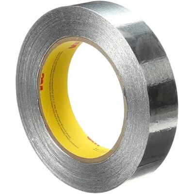 3M Nastro in lamina di alluminio 425, Argento, 25 mm x 55 m, 0.12 mm 3M Nastro in lamina di alluminio 425, Argento, 25 mm x 55 m, 0.12 mm