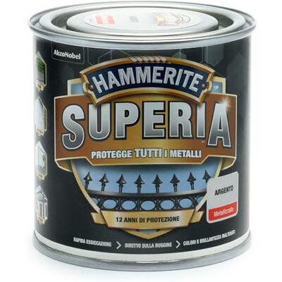 HAMMERITE - Superia smalto antiruggine - Argento - Vernice HAMMERITE - Superia smalto antiruggine - Argento - Vernice