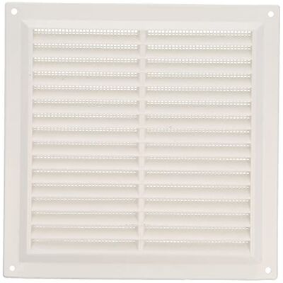Amig Griglia quadrata in plastica con zanzariera Griglie di ventilazione per presa d'aria Adatto per soffitto cucina e bagno Dimensioni: 200 x 200 mm Colore: bianco Amig Griglia quadrata in plastica con zanzariera Griglie di ventilazione per presa d'aria Adatto per soffitto cucina e bagno Dimensioni: 200 x 200 mm Colore: bianco