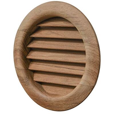 La Ventilazione Griglia di Ventilazione tonda in legno teak, da incasso. Diametro 110 mm La Ventilazione Griglia di Ventilazione tonda in legno teak, da incasso. Diametro 110 mm