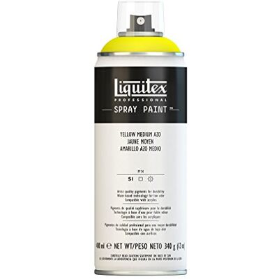 Liquitex Vernice Spray Professionale A Base D'acqua, Giallo Medio, 400ml, 1 Pezzo Liquitex Vernice Spray Professionale A Base D'acqua, Giallo Medio, 400ml, 1 Pezzo