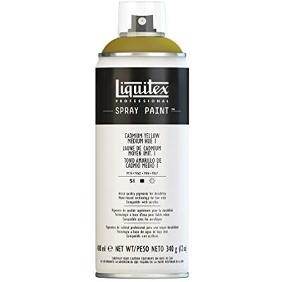 Liquitex Vernice Spray Professionale A Base D'acqua, Giallo Di Cadmio Medio Imitazione 1, 400ml, 1 Pezzo Liquitex Vernice Spray Professionale A Base D'acqua, Giallo Di Cadmio Medio Imitazione 1, 400ml, 1 Pezzo