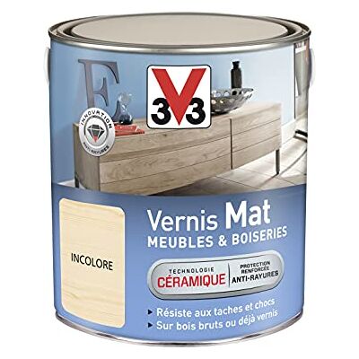 V33 Vernice per interni opaca, mobili e legno, incolore, 2,5 l V33 Vernice per interni opaca, mobili e legno, incolore, 2,5 l