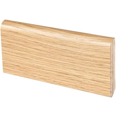 Generic Battiscopa in legno, essenza rovere verniciato naturale, mm 80 x 13 x 2400, prodotto in Italia, certificato PEFC, prezzo per confezione da 10 pz x 2,4 m Generic Battiscopa in legno, essenza rovere verniciato naturale, mm 80 x 13 x 2400, prodotto in Italia, certificato PEFC, prezzo per confezione da 10 pz x 2,4 m