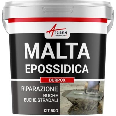ARCANE INDUSTRIES Malta epossidica per calcestruzzo Riparazione di buche, avvallamenti DURPOX 5 kg ARCANE INDUSTRIES Malta epossidica per calcestruzzo Riparazione di buche, avvallamenti DURPOX 5 kg