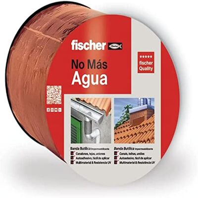 Fischer Banda BUTILICA 10 cm x 10 m Terracota , Multicolore Fischer Banda BUTILICA 10 cm x 10 m Terracota , Multicolore