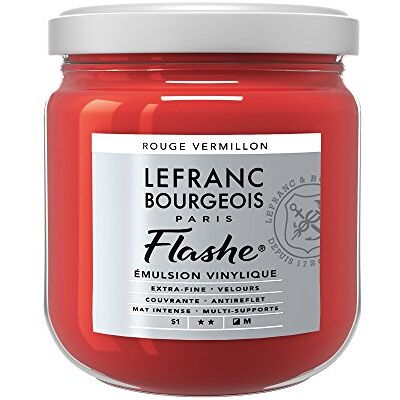 Lefranc Bourgeois LB ACRILICO FLASHE 400ML ROSSO VERMIGLIONE Lefranc Bourgeois LB ACRILICO FLASHE 400ML ROSSO VERMIGLIONE