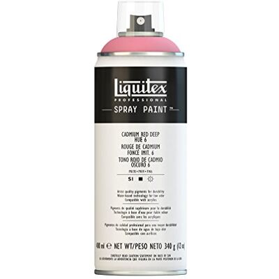 Liquitex Vernice Spray Professionale A Base D'acqua, Rosso Di Cadmio Scuro Imitazione 6, 400ml, 1 Pezzo Liquitex Vernice Spray Professionale A Base D'acqua, Rosso Di Cadmio Scuro Imitazione 6, 400ml, 1 Pezzo