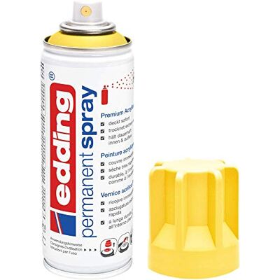 Edding 5200 Spray Permanente, Giallo Traffico Opaco, 200 Ml, Vernice Acrilica Premium per Dipingere e Decorare Vetro, Metallo, Legno, Ceramica, Plastica, Tela, Smalto Acrilico, Vernice Spray Edding 5200 Spray Permanente, Giallo Traffico Opaco, 200 Ml, Vernice Acrilica Premium per Dipingere e Decorare Vetro, Metallo, Legno, Ceramica, Plastica, Tela, Smalto Acrilico, Vernice Spray