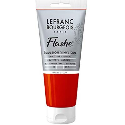 Lefranc Bourgeois LB ACRILICO FLASHE 80ML ARANCIONE CHIARO FLUORESCENTE Lefranc Bourgeois LB ACRILICO FLASHE 80ML ARANCIONE CHIARO FLUORESCENTE