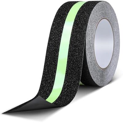 AiQInu Nastro Antiscivolo, 10m x 5cm Nastro Fluorescente Adesivo, Nastro Bagliore Nel Buio, Strisce Antiscivolo, per Scale, Gradini, Pavimenti Scivolosi Interno e Esterno AiQInu Nastro Antiscivolo, 10m x 5cm Nastro Fluorescente Adesivo, Nastro Bagliore Nel Buio, Strisce Antiscivolo, per Scale, Gradini, Pavimenti Scivolosi Interno e Esterno