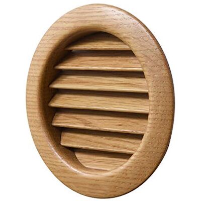 LA VENTILAZIONE LGRS100QL - Griglia di ventilazione in legno rotonda LA VENTILAZIONE LGRS100QL - Griglia di ventilazione in legno rotonda