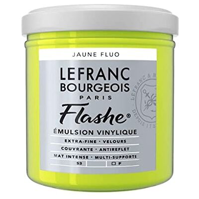 Lefranc Bourgeois LB ACRILICO FLASHE 125ML AMARILLO CLARO FLUORESCENTE Lefranc Bourgeois LB ACRILICO FLASHE 125ML AMARILLO CLARO FLUORESCENTE