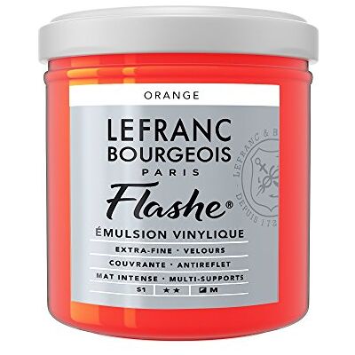 Colore Acrilico Lefranc 125ml -vaso Arancione - Colore Acrilico Colore Acrilico Lefranc 125ml -vaso Arancione - Colore Acrilico