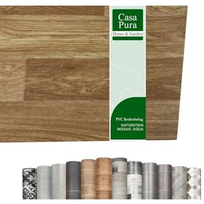 casa pura CV Rivestimento per pavimenti Westwood S02 – Rivestimento per pavimenti in PVC extra resistente all'abrasione (schiumato) – rovere rustico – Superficie strutturata (100 x 300 cm) casa pura CV Rivestimento per pavimenti Westwood S02 – Rivestimento per pavimenti in PVC extra resistente all'abrasione (schiumato) – rovere rustico – Superficie strutturata (100 x 300 cm)