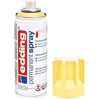 Edding 5200 Spray Permanente, Giallo Pastello Opaco, 200 Ml, Vernice Acrilica Premium per Dipingere e Decorare Vetro, Metallo, Legno, Ceramica, Plastica, Tela, Smalto Acrilico, Vernice Spray Edding 5200 Spray Permanente, Giallo Pastello Opaco, 200 Ml, Vernice Acrilica Premium per Dipingere e Decorare Vetro, Metallo, Legno, Ceramica, Plastica, Tela, Smalto Acrilico, Vernice Spray