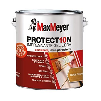 MAXMEYER - PROTECT10N - Noce Chiaro - 2.5L - Impregnante legno MAXMEYER - PROTECT10N - Noce Chiaro - 2.5L - Impregnante legno
