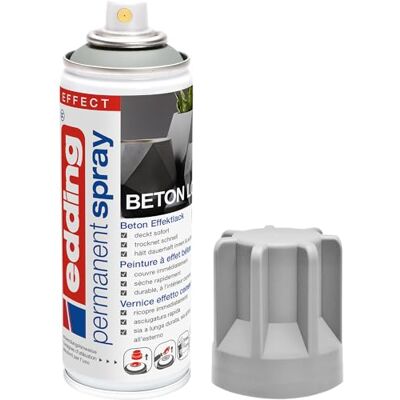 Edding Spray Permanente effetto cemento 200 ml Vernice acrilica per la verniciatura e la decorazione di vetro, metallo, legno, ceramica, plastica, tela Spray vernice, spray acrilico Edding Spray Permanente effetto cemento 200 ml Vernice acrilica per la verniciatura e la decorazione di vetro, metallo, legno, ceramica, plastica, tela Spray vernice, spray acrilico