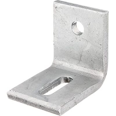 Alberts Staffa di regolazione con foro asolato, per fissaggio su calcestruzzo zincata a caldo 77 x 77 x 60 mm Alberts Staffa di regolazione con foro asolato, per fissaggio su calcestruzzo zincata a caldo 77 x 77 x 60 mm