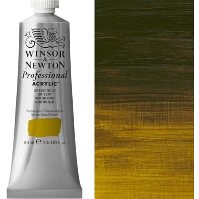Winsor & Newton Professional Acrylic Color Fine, 60 ml Oro Verde Winsor & Newton Professional Acrylic Color Fine, 60 ml Oro Verde