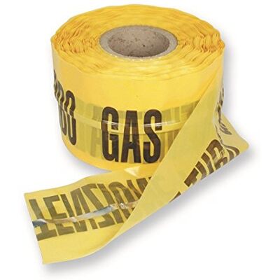 ACQUASTILLA Nastro Segnaletico Giallo per Gas, Multicolore ACQUASTILLA Nastro Segnaletico Giallo per Gas, Multicolore