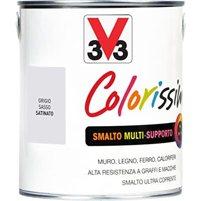 V33 Smalto Multisupporto Colorissim Grigio Sasso 2,5L V33 Smalto Multisupporto Colorissim Grigio Sasso 2,5L