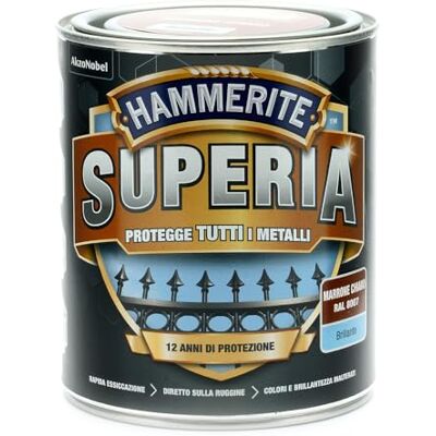 HAMMERITE - Superia smalto metallo antiruggine interno esterno - Marrone Chiaro Brillante - 750 ml - Paint HAMMERITE - Superia smalto metallo antiruggine interno esterno - Marrone Chiaro Brillante - 750 ml - Paint