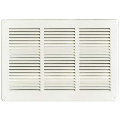 La Ventilazione GL3424B Griglia di Ventilazione Rettangolare in lamiera verniciata bianca da Sovrapporre, dimensioni 340x240 mm. La Ventilazione GL3424B Griglia di Ventilazione Rettangolare in lamiera verniciata bianca da Sovrapporre, dimensioni 340x240 mm.