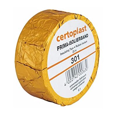 Certoplast Certo 301 Nastro in tessuto, 25 m x 45 mm, colore: Nero Certoplast Certo 301 Nastro in tessuto, 25 m x 45 mm, colore: Nero