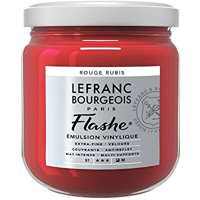 Lefranc Bourgeois LB ACRILICO FLASHE 400ML ROSSO RUBINO Lefranc Bourgeois LB ACRILICO FLASHE 400ML ROSSO RUBINO