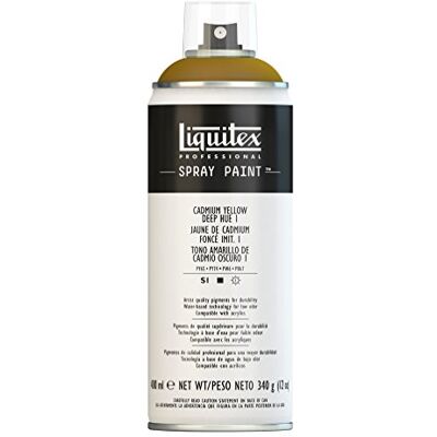 Liquitex Vernice Spray Professionale A Base D'acqua, Giallo Di Cadmio Scuro Imitazione 1, 400ml, 1 Pezzo Liquitex Vernice Spray Professionale A Base D'acqua, Giallo Di Cadmio Scuro Imitazione 1, 400ml, 1 Pezzo