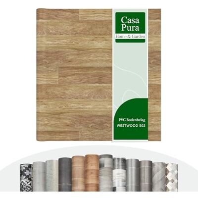casa pura Pavimento in PVC Pellicola in vinile per mobili e pavimenti, adesivi effetto legno, pavimento in PVC, rullo antiscivolo (Aspect Rovere Rustico 200 x 600 cm) casa pura Pavimento in PVC Pellicola in vinile per mobili e pavimenti, adesivi effetto legno, pavimento in PVC, rullo antiscivolo (Aspect Rovere Rustico 200 x 600 cm)